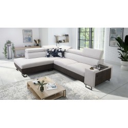 Narożnik Prestige VII z Miękka w dotyku, Freya 210.18 + Tauro 8207 - elegancja i funkcjonalność w jednym