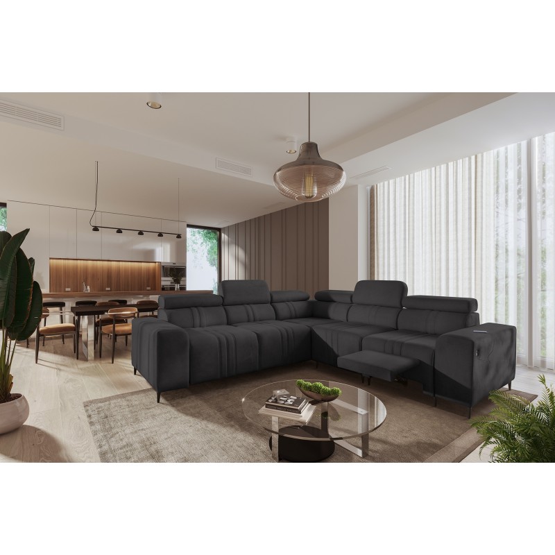 Narożnik Verona III Mix z funkcją spania oraz funkcją relax manualna tkanian Vena 20 Narożnik Verona III Mix z funkcją spania oraz funkcją relax manualna tkanian Vena 20
