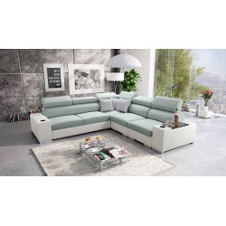 Napoli III Corner Sofa with Sleeping Function | Luxurious Corner Sofa with Opening Bar