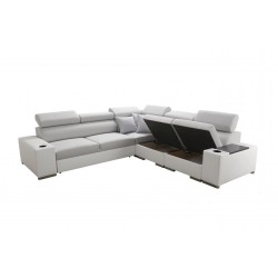 Narożnik Napoli III z funkcją spania oraz otwieranym barkiem Tkanina Amor Velvet 4304 + Ecoskóra Narożnik Napoli III z funkcją spania oraz otwieranym barkiem Tkanina Amor Velvet 4304 + Ecoskóra