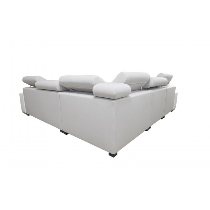 Narożnik Napoli III z funkcją spania oraz otwieranym barkiem Tkanina Amor Velvet 4304 + Ecoskóra Narożnik Napoli III z funkcją spania oraz otwieranym barkiem Tkanina Amor Velvet 4304 + Ecoskóra