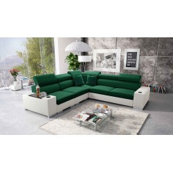 Napoli III Corner Sofa with Sleeping Function | Luxurious Corner Sofa with Opening Bar