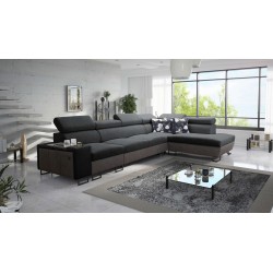 Narożnik Prestige XI Maxi z funkcją spania i portem usb tkanina Freya 210.24 + Tauro 8207