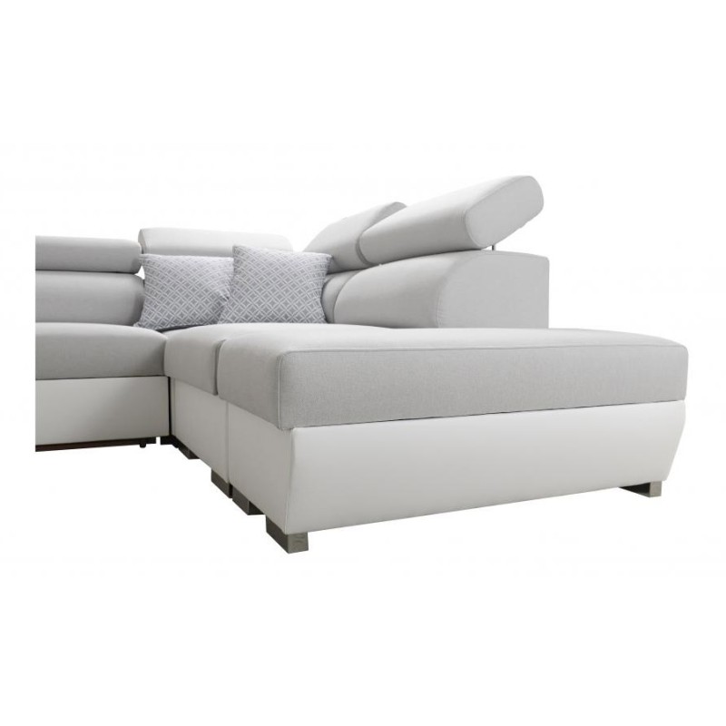 Narożnik Napoli III z funkcją spania oraz otwieranym barkiem Tkanina Luxo 6601 + Ecoskóra Narożnik Napoli III z funkcją spania oraz otwieranym barkiem Tkanina Luxo 6601 + Ecoskóra