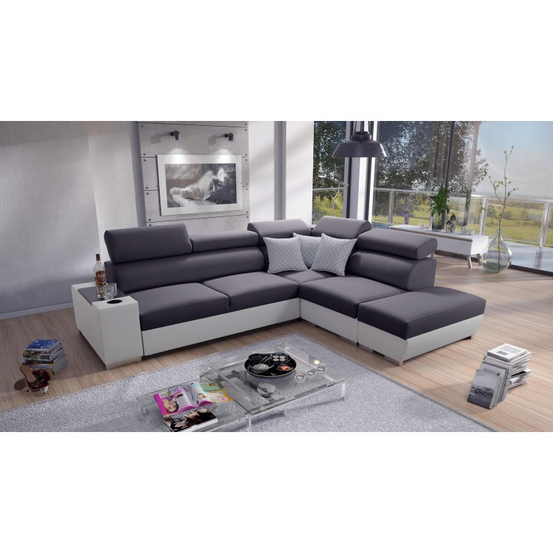 Napoli III corner sofa with sleeping function - elegance and functionality in one