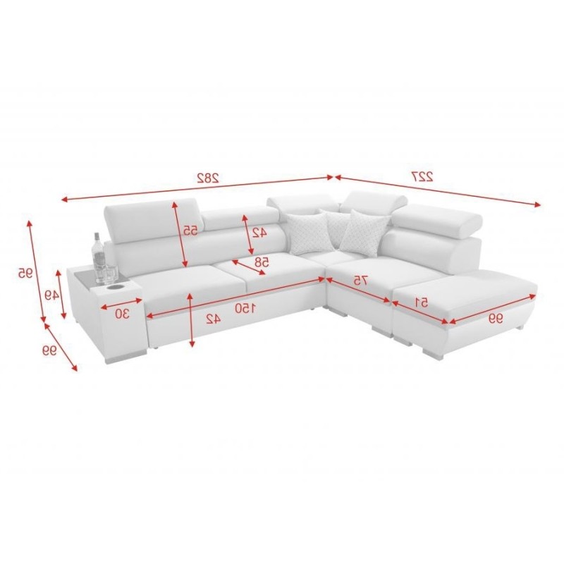 Napoli III corner sofa with sleeping function - elegance and functionality in one Napoli III corner sofa with sleeping function - elegance and functionality in one