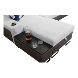 Narożnik Prestige XII Maxi z funkcją spania, portem usb w tkaninie Miękka w dotyku, Freya 210.25 + Tauro 8207 | Twój salon na no Narożnik Prestige XII Maxi z funkcją spania, portem usb w tkaninie Miękka w dotyku, Freya 210.25 + Tauro 8207 | Twój salon na no