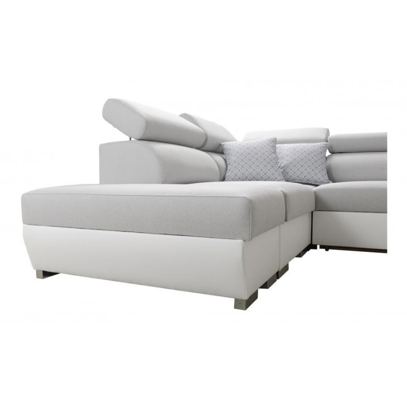Narożnik Napoli III z funkcją spania oraz otwieranym barkiem Tkanina Luxo 6601 + Ecoskóra Narożnik Napoli III z funkcją spania oraz otwieranym barkiem Tkanina Luxo 6601 + Ecoskóra