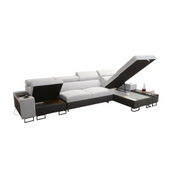Narożnik Prestige XII Maxi z funkcją spania, portem usb w tkaninie Miękka w dotyku, Freya 210.11 + Tauro 8207 | Twój salon na no Narożnik Prestige XII Maxi z funkcją spania, portem usb w tkaninie Miękka w dotyku, Freya 210.11 + Tauro 8207 | Twój salon na no
