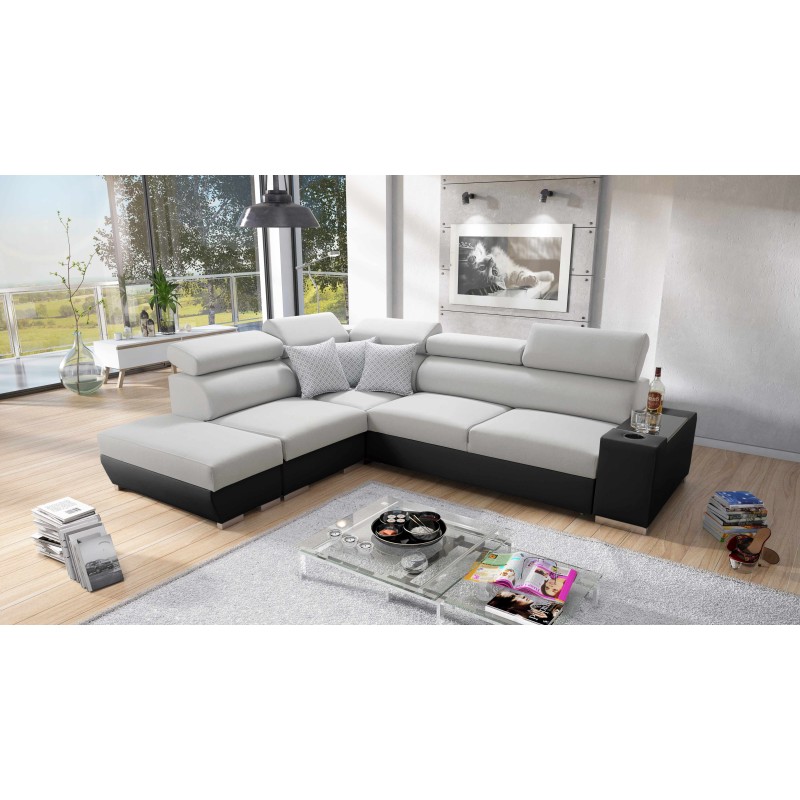 Napoli III corner sofa with sleeping function - elegance and functionality in one