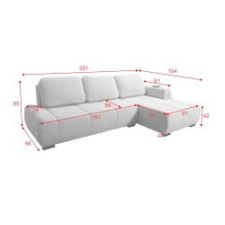 Narożnik Oscar z funkcją spania i portem USB – Komfort i style w Twoim salonie Narożnik Oscar z funkcją spania i portem USB – Komfort i style w Twoim salonie