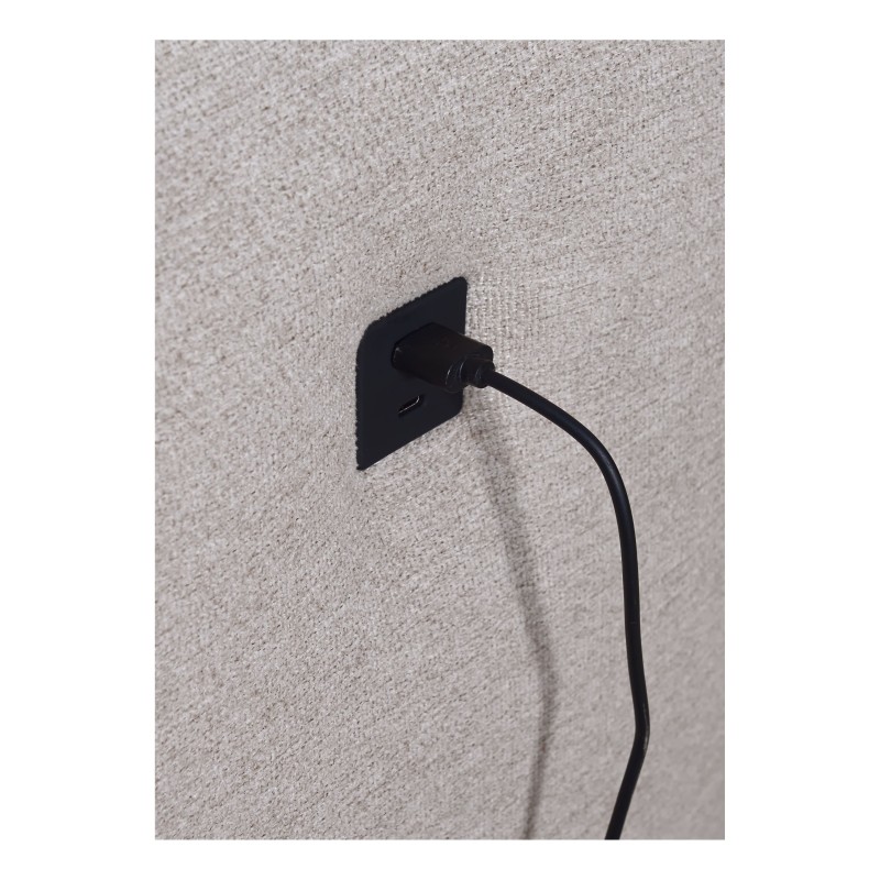 Narożnik Venna I mini z funkcją spania i portem USB w tkaninie Plusz, Avra 14 Narożnik Venna I mini z funkcją spania i portem USB w tkaninie Plusz, Avra 14