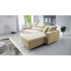 Narożnik Oslo I Maxi z funkcją spania Velvet, Jaguar 2162 | Fantastyczny komfort i styl w Twoim domu