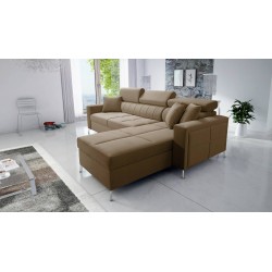 Narożnik Oslo I Maxi z funkcją spania Velvet, Jaguar 2177 | Fantastyczny komfort i styl w Twoim domu