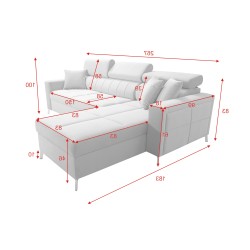 Oslo I Maxi Corner Sofa with Sleeping Function Velvet, Jaguar 2181 | Fantastic Comfort and Style in Your Home Oslo I Maxi Corner Sofa with Sleeping Function Velvet, Jaguar 2181 | Fantastic Comfort and Style in Your Home