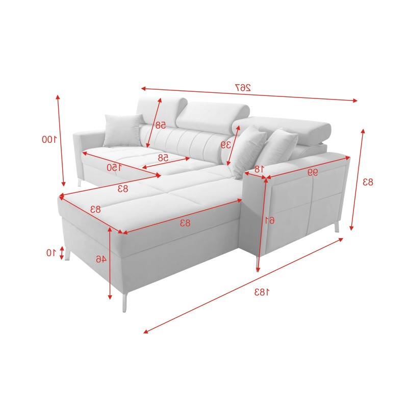Oslo I Maxi Corner Sofa with Sleeping Function Velvet, Jaguar 2181 | Fantastic Comfort and Style in Your Home Oslo I Maxi Corner Sofa with Sleeping Function Velvet, Jaguar 2181 | Fantastic Comfort and Style in Your Home