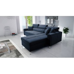 Narożnik Oslo I Maxi z funkcją spania Velvet, Jaguar 2186 | Fantastyczny komfort i styl w Twoim domu