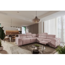Narożnik Verona III Mix z funkcją spania oraz funkcją relax manualna tkanian Vena 10