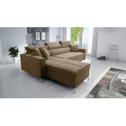 Narożnik Oslo I Maxi z funkcją spania Velvet, Jaguar 2177 | Fantastyczny komfort i styl w Twoim domu