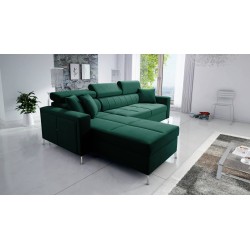 Narożnik Oslo I Maxi z funkcją spania Velvet, Jaguar 2185 | Fantastyczny komfort i styl w Twoim domu