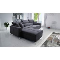 Narożnik Oslo I Maxi z funkcją spania Velvet, Jaguar 2191 | Fantastyczny komfort i styl w Twoim domu