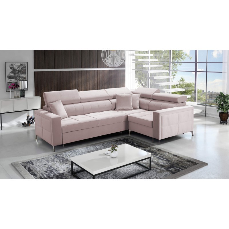 Oslo II corner sofa with sleeping function and bedding storage Velvet, Jaguar 2170 | Comfort and functionality at the highest le Oslo II corner sofa with sleeping function and bedding storage Velvet, Jaguar 2170 | Comfort and functionality at the highest le