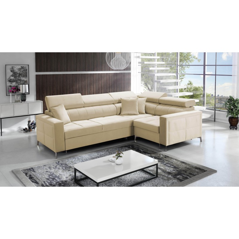 Oslo II Corner Sofa with Sleeping Function and Velvet Bedding Storage, Jaguar 2162 | Comfort and Functionality at the Highest Le Oslo II Corner Sofa with Sleeping Function and Velvet Bedding Storage, Jaguar 2162 | Comfort and Functionality at the Highest Le