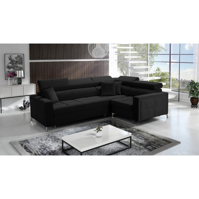 Oslo II Corner Sofa with Sleeping Function and Velvet Bedding Storage, Jaguar 2183 | Comfort and Functionality at the Highest Le Oslo II Corner Sofa with Sleeping Function and Velvet Bedding Storage, Jaguar 2183 | Comfort and Functionality at the Highest Le