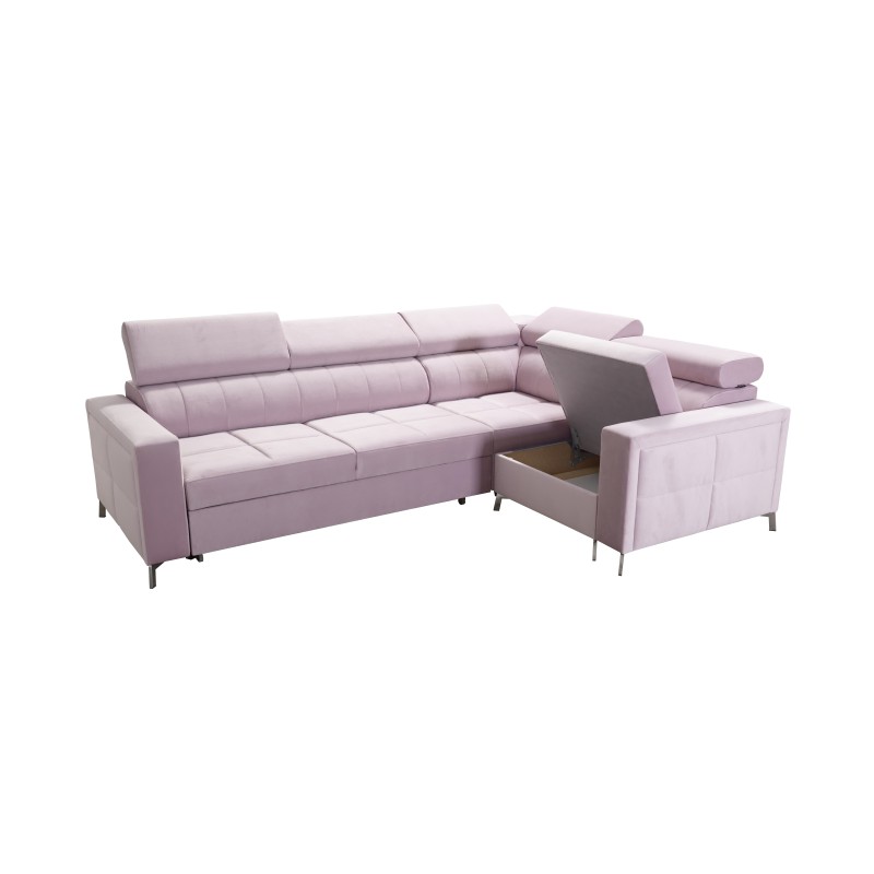 Oslo II Corner Sofa with Sleeping Function and Velvet Bedding Storage, Jaguar 2186 | Comfort and Functionality at the Highest Le Oslo II Corner Sofa with Sleeping Function and Velvet Bedding Storage, Jaguar 2186 | Comfort and Functionality at the Highest Le