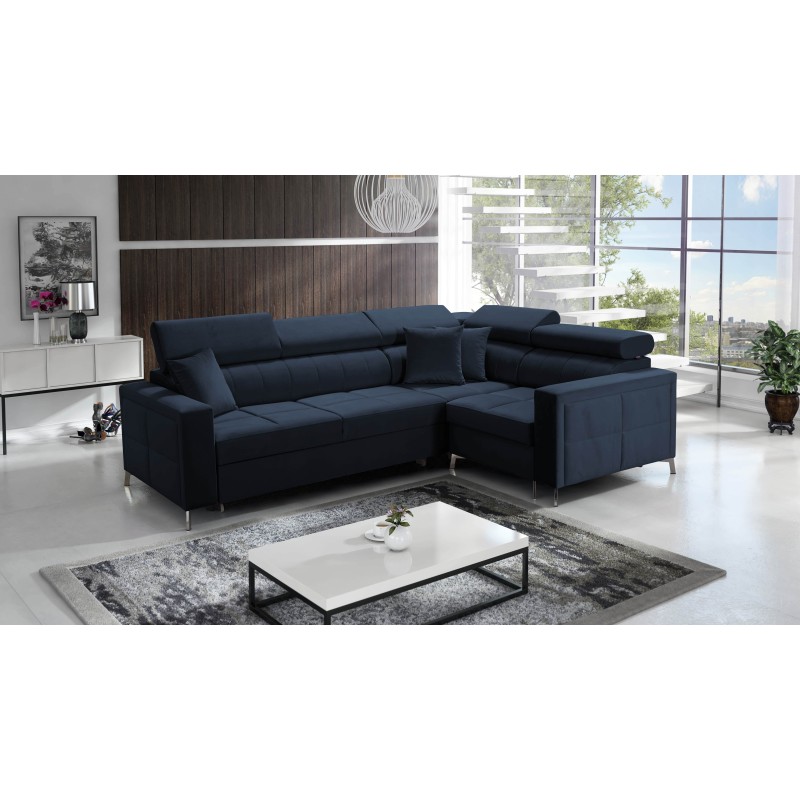 Oslo II Corner Sofa with Sleeping Function and Velvet Bedding Storage, Jaguar 2186 | Comfort and Functionality at the Highest Le Oslo II Corner Sofa with Sleeping Function and Velvet Bedding Storage, Jaguar 2186 | Comfort and Functionality at the Highest Le