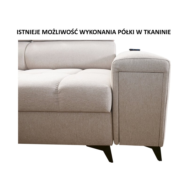 Narożnik Venna XII z funkcją spania i portem usb - elegancja i funkcjonalność w jednym! Narożnik Venna XII z funkcją spania i portem usb - elegancja i funkcjonalność w jednym!