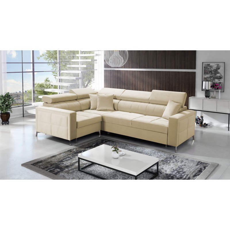 Oslo II Corner Sofa with Sleeping Function and Velvet Bedding Storage, Jaguar 2162 | Comfort and Functionality at the Highest Le Oslo II Corner Sofa with Sleeping Function and Velvet Bedding Storage, Jaguar 2162 | Comfort and Functionality at the Highest Le