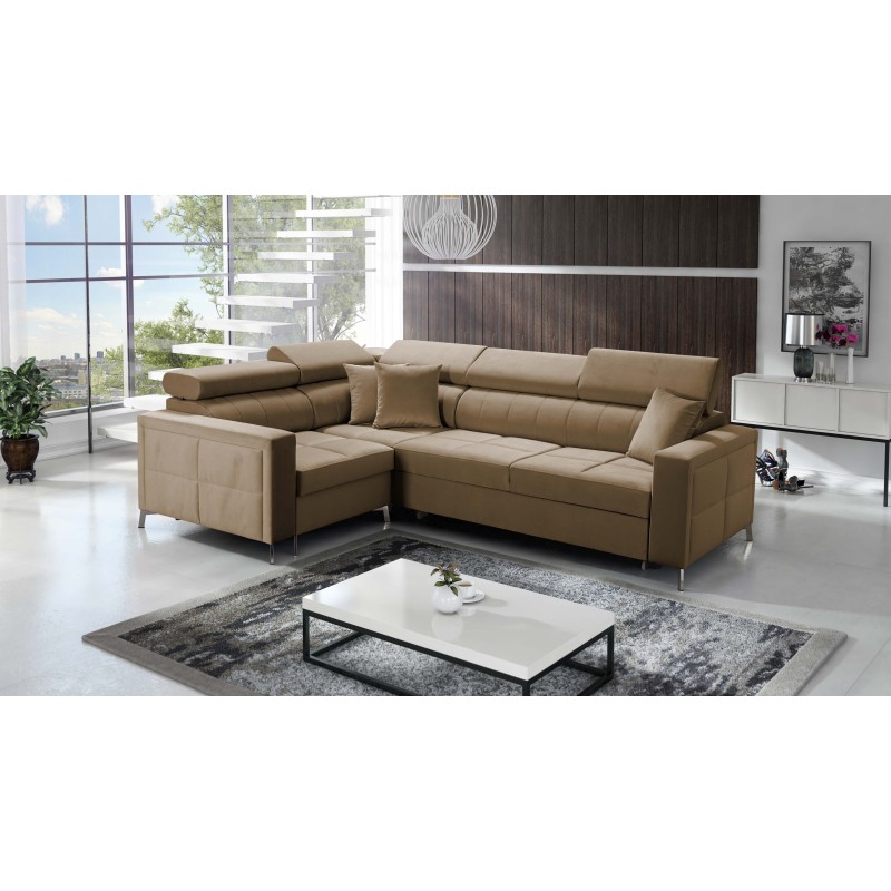 Oslo II Corner Sofa with Sleeping Function and Velvet Bedding Storage, Jaguar 2177 | Comfort and Functionality at the Highest Le Oslo II Corner Sofa with Sleeping Function and Velvet Bedding Storage, Jaguar 2177 | Comfort and Functionality at the Highest Le