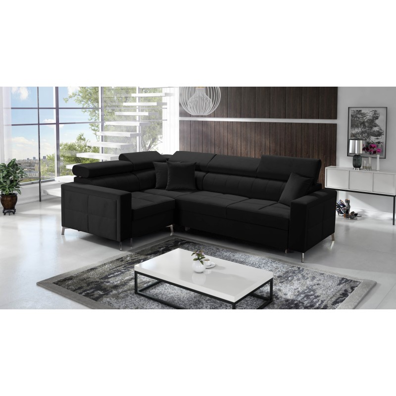 Oslo II Corner Sofa with Sleeping Function and Velvet Bedding Storage, Jaguar 2183 | Comfort and Functionality at the Highest Le Oslo II Corner Sofa with Sleeping Function and Velvet Bedding Storage, Jaguar 2183 | Comfort and Functionality at the Highest Le