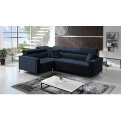 Oslo II Corner Sofa with Sleeping Function and Velvet Bedding Storage, Jaguar 2186 | Comfort and Functionality at the Highest Le