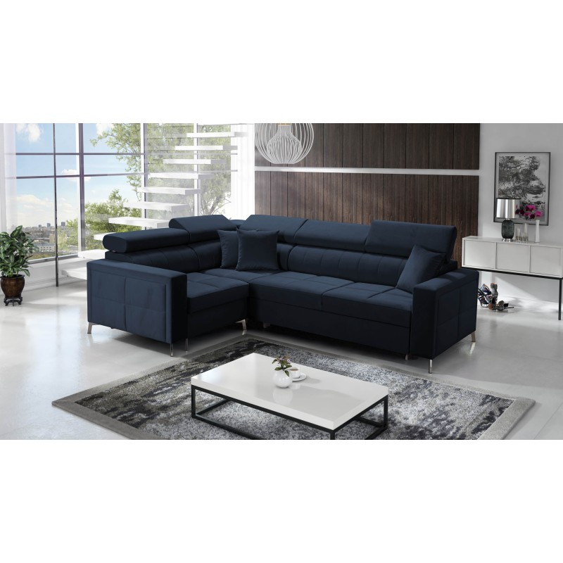 Oslo II Corner Sofa with Sleeping Function and Velvet Bedding Storage, Jaguar 2186 | Comfort and Functionality at the Highest Le Oslo II Corner Sofa with Sleeping Function and Velvet Bedding Storage, Jaguar 2186 | Comfort and Functionality at the Highest Le