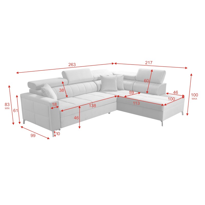 Narożnik Oslo III mini - elegancki i praktyczny mebel z funkcją spania Narożnik Oslo III mini - elegancki i praktyczny mebel z funkcją spania