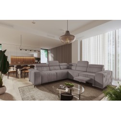 Narożnik Verona III Mix z funkcją spania oraz funkcją relax manualna tkanian Vena 8