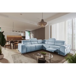Narożnik Verona III Mix z funkcją spania oraz funkcją relax manualna tkanian Vena 6
