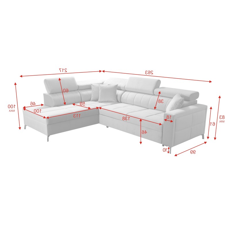 Narożnik Oslo III mini - elegancki i praktyczny mebel z funkcją spania Narożnik Oslo III mini - elegancki i praktyczny mebel z funkcją spania