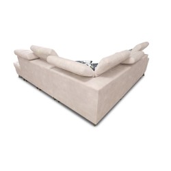 Narożnik Ascot IX z funkcją spania, portem usb i regulowane zagłówki tkanina Wave 1