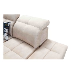 Narożnik Ascot IX z funkcją spania, portem usb i regulowane zagłówki tkanina Wave 4