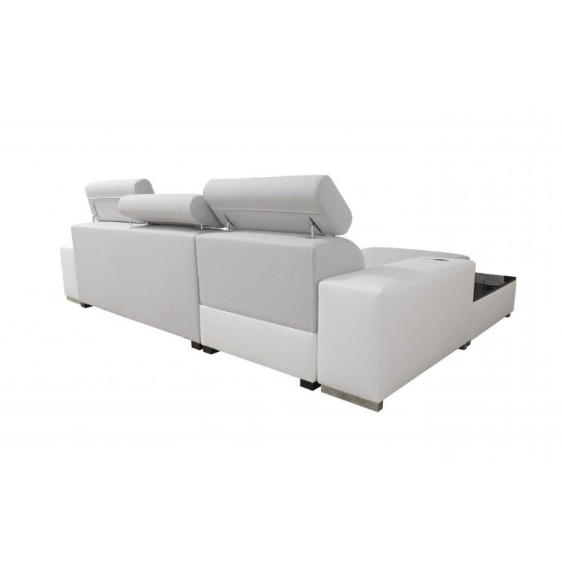 Narożnik Napoli I mini z funkcją spania i barkiem - Welur, Amor Velvet 4311 + Ecoskóra + Ecoskóra Narożnik Napoli I mini z funkcją spania i barkiem - Welur, Amor Velvet 4311 + Ecoskóra + Ecoskóra