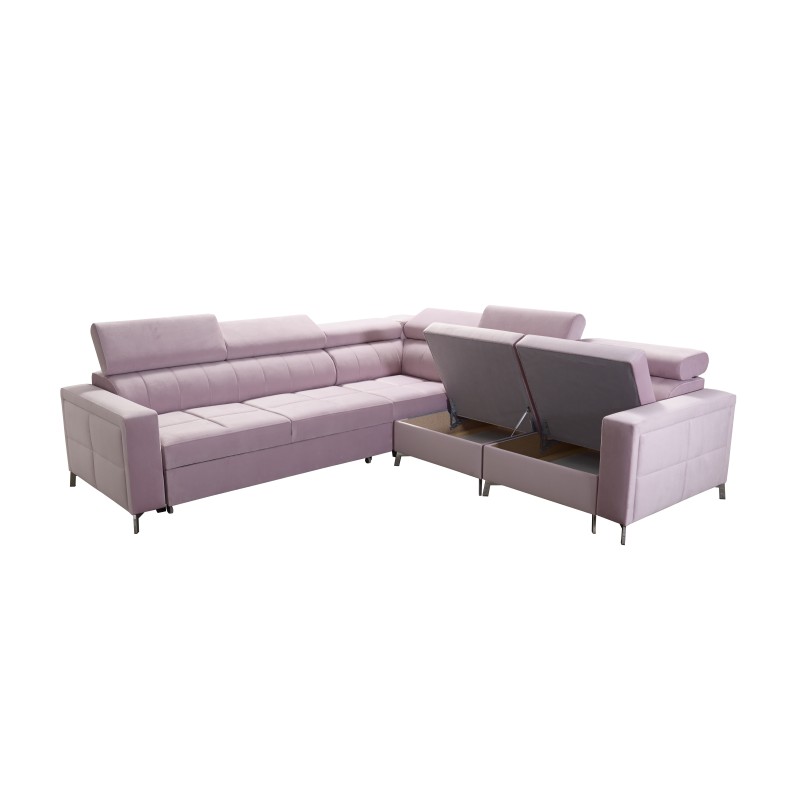 Oslo IV corner sofa with sleeping function and storage for bedding Velvet, Jaguar 2185 Oslo IV corner sofa with sleeping function and storage for bedding Velvet, Jaguar 2185