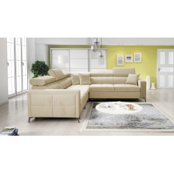 Oslo IV corner sofa with sleeping function and storage for bedding Velvet, Jaguar 2162