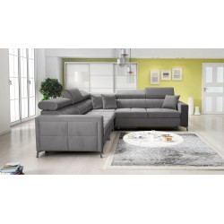 Oslo IV corner sofa with sleeping function and bedding storage Velvet, Jaguar 2167