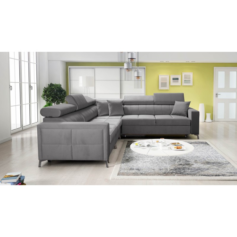Oslo IV corner sofa with sleeping function and bedding storage Velvet, Jaguar 2167 Oslo IV corner sofa with sleeping function and bedding storage Velvet, Jaguar 2167