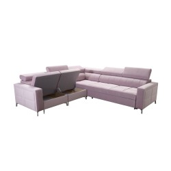 Oslo IV corner sofa with sleeping function and bedding storage Velvet, Jaguar 2181 Oslo IV corner sofa with sleeping function and bedding storage Velvet, Jaguar 2181