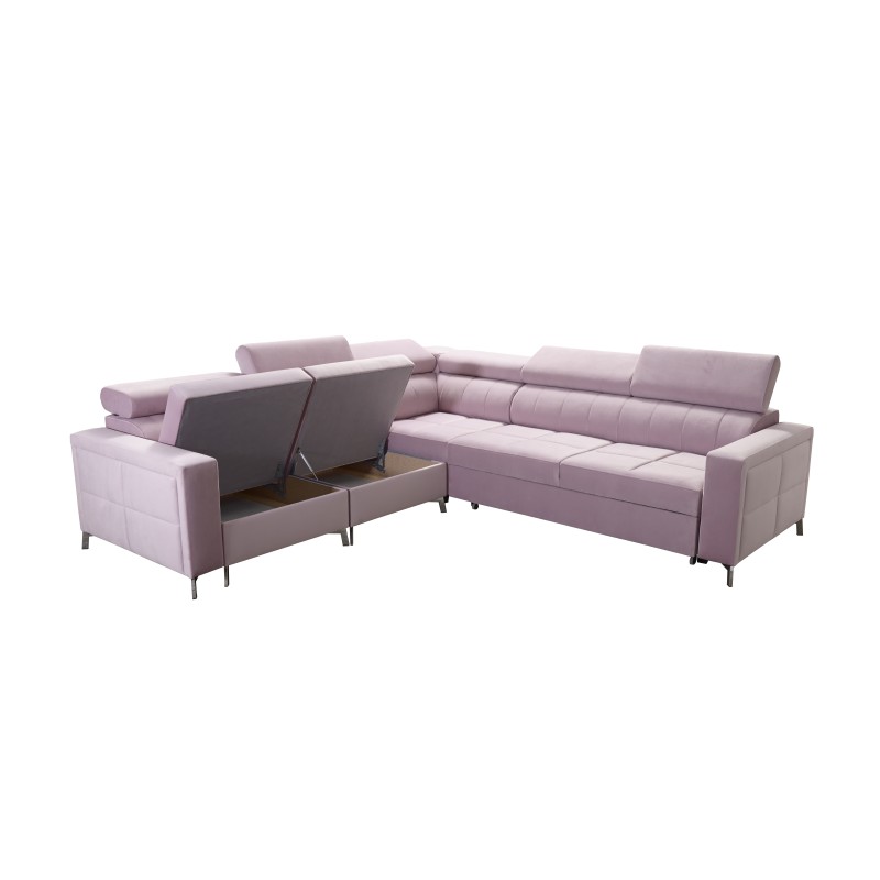 Oslo IV corner sofa with sleeping function and bedding storage Velvet, Jaguar 2181 Oslo IV corner sofa with sleeping function and bedding storage Velvet, Jaguar 2181