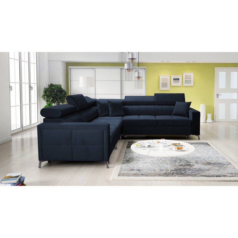Oslo IV corner sofa with sleeping function and bedding storage Velvet, Jaguar 2186 Oslo IV corner sofa with sleeping function and bedding storage Velvet, Jaguar 2186